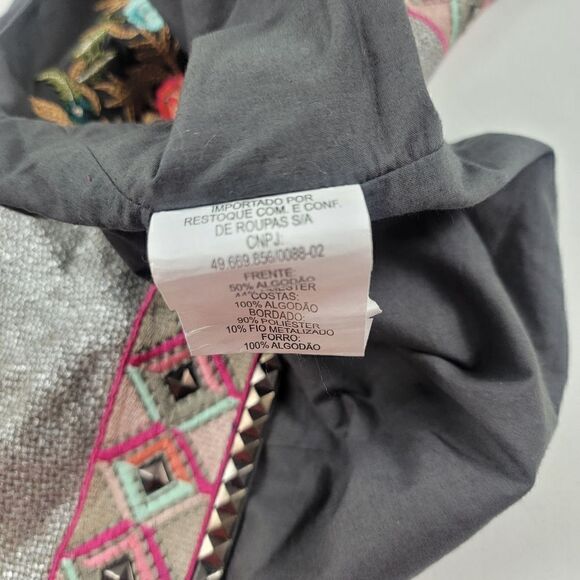 John John Made In Heaven Embroidered Open Vest Multicolor Size Medium - Picture 11 of 11